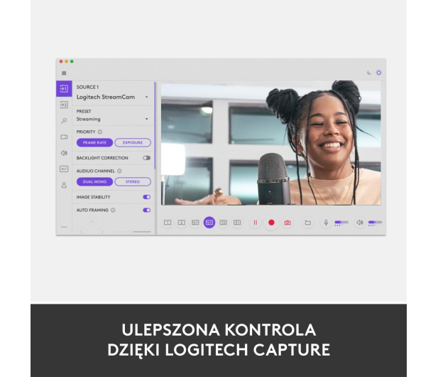 Logitech StreamCam Biały - 577266 - zdjęcie 13